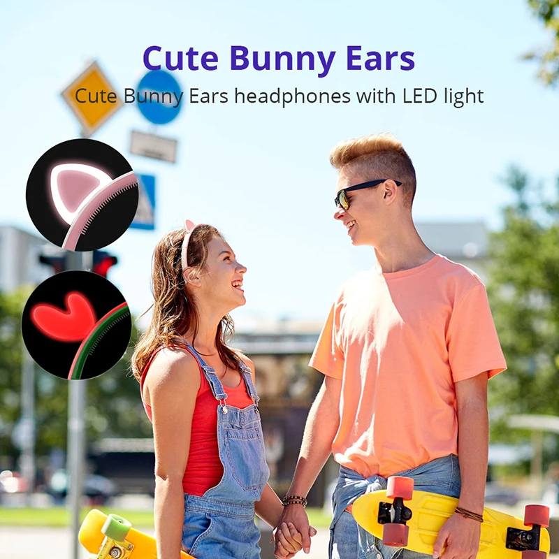 Tronsmart Encore Wink Tronsmart наушники с заячьими ушками Bluetooth гарнитура Беспроводные наушники с светодиодный светильник для игр