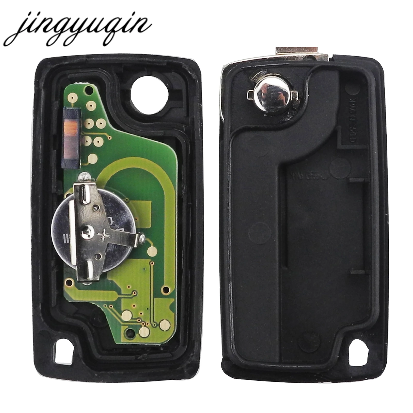 Jingyuqin CE0523 спросить 433 МГц ID46 PCF7941 для Citroen C2 C3 C4 C5 Berlingo Picasso 2 кнопки автомобиля