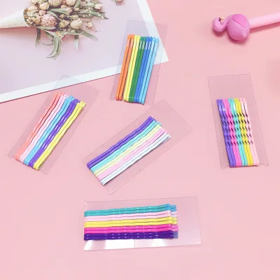 

10PCS/LOT Fashion Women Solid Metal Wild girl candy color clip Barrettes Female Elegant Headbands Hair Clips Lady Hairpins Hair