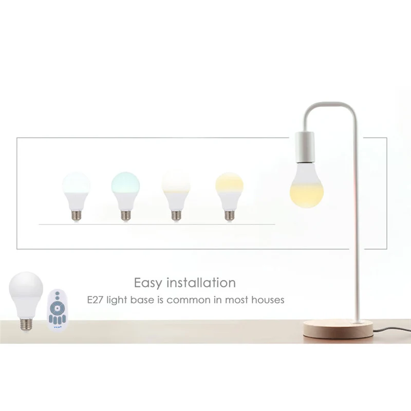 7 Вт Затемняющая Светодиодная лампа с пультом дистанционного управления 4 режима