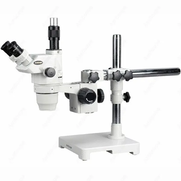 

Ultimate Trinocular Zoom Microscope--AmScope Supplies 2X-180X Ultimate Trinocular Zoom Microscope on Single-Arm Boom Stand