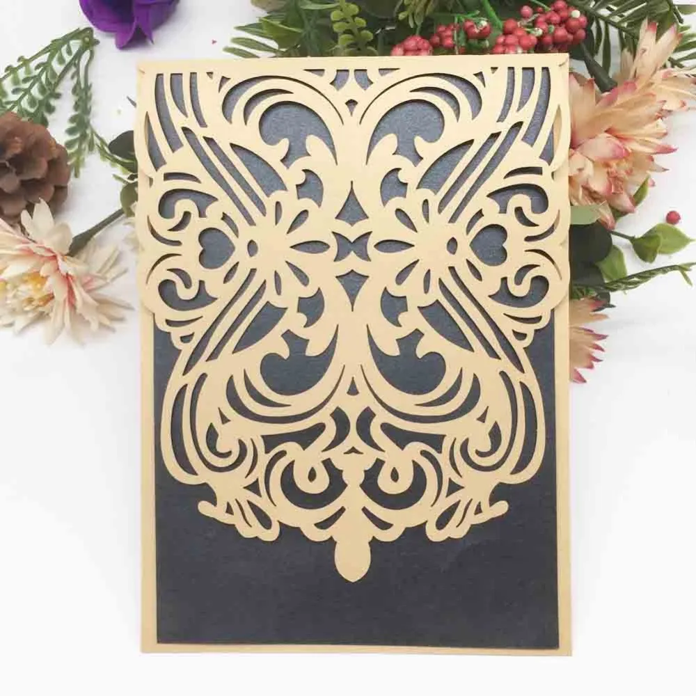

20pcs /lot High-grade personality Invitation Card For Business&Anniversary&Wedding & Engagement Qj-447