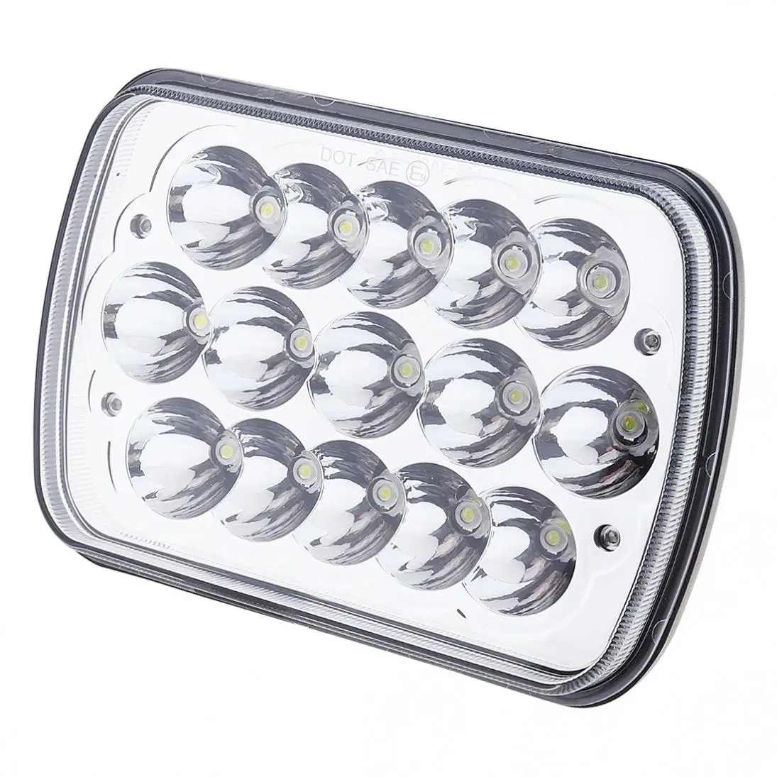 45W 5X7Inch Rectangular LED Headlights 6000 -6500K White Light Fit for Jeep Wrangler Cherokee XJ Trucks 4X4 Off-road Headlamp | Автомобили