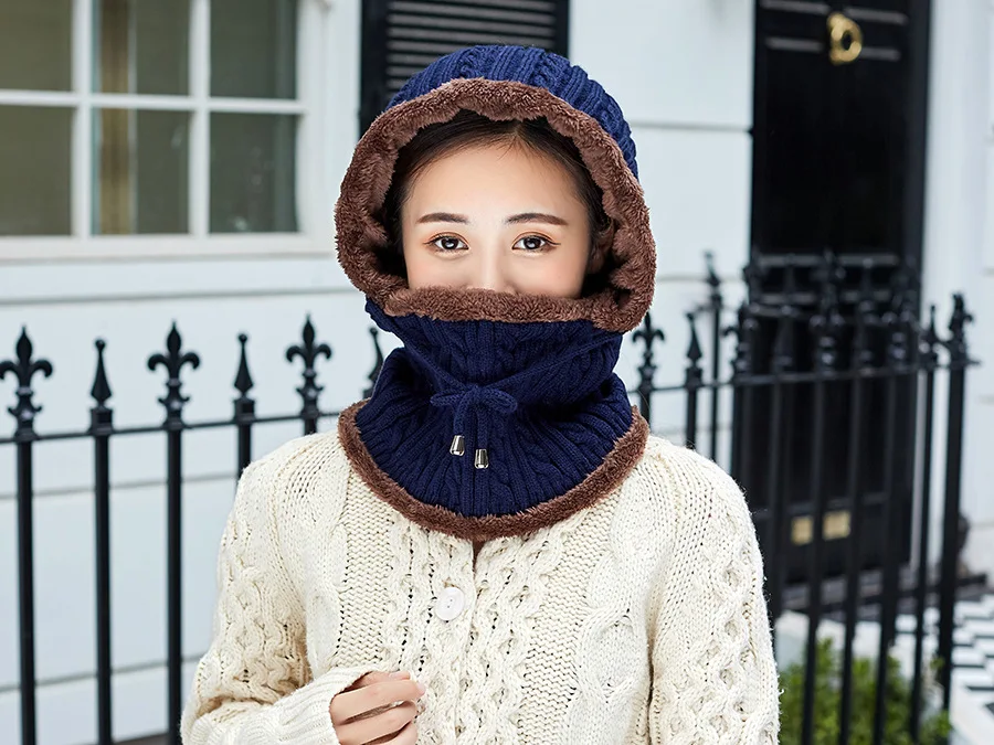 Seioum, новинка, зимняя вязаная шапка, шарф для женщин, Skullies Beanies, зимние шапки для мужчин и женщин, теплая маска, толстая, для девушек, женская шапка, Шапка-бини