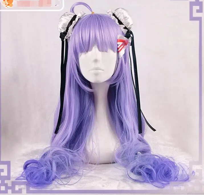 wig Единорог Азур Лейн Косплей Единорог Косплей Костюм вампир cheongsam летнее платье Женская игра косплей - Цвет: wig