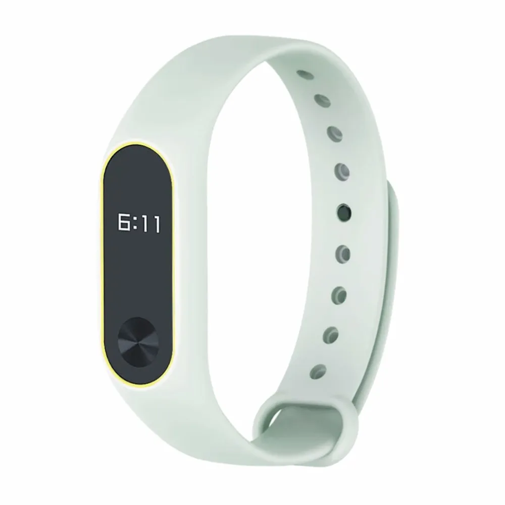 Спортивные часы мужские ремешок силиконовый для Xiaomi Band 2 флуоресцентный