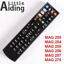 Remote Control for MAG250 MAG254 MAG255 MAG 256 MAG257 MAG275 with TV Learning Function, Controller for Linux Tv Box, IPTV Box.