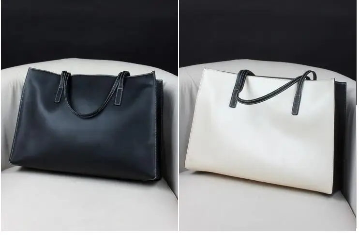 

Fashion newest design genuine leather women's popular handbag vintage large capacity shoulder bag simple female bag gaihen5