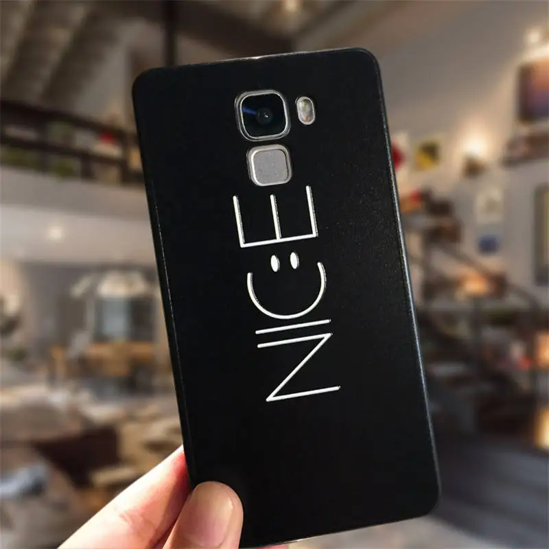 NO 18 Чехол для huawei Honor 7, Fundas, рельефный рисунок, Премиум, мягкий, ТПУ, капа, задняя крышка, чехол для мобильного телефона, бампер, 5,2 дюймов, Coque Fundas - Цвет: NO 18