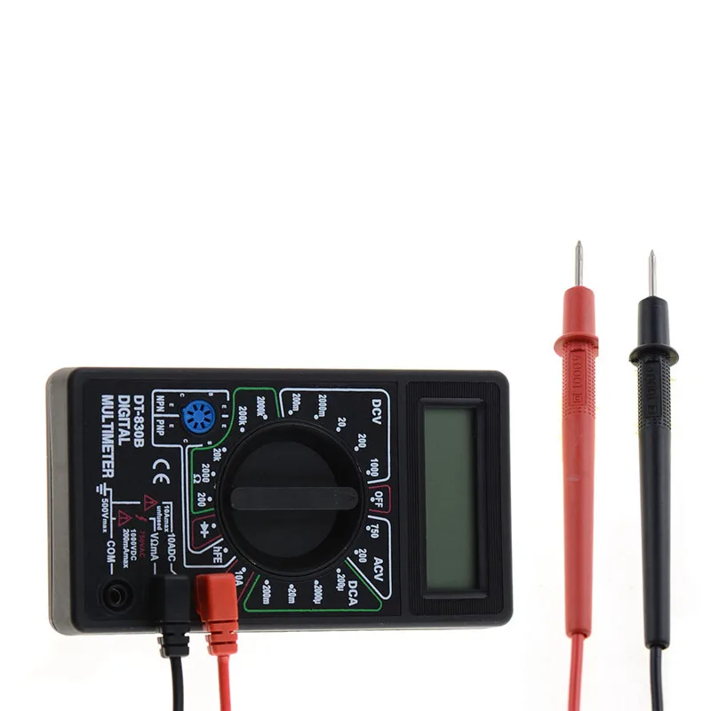 DT-830B цифровой мультиметр Электронный тестер 0 5 &quotЖК-дисплей AC/DC 750/1000 в Ампер