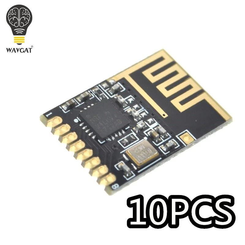 Набор компонентов WAVGAT 10 шт. NRF24l01 + беспроводной модуль 2 4 ГГц миниатюрная версия