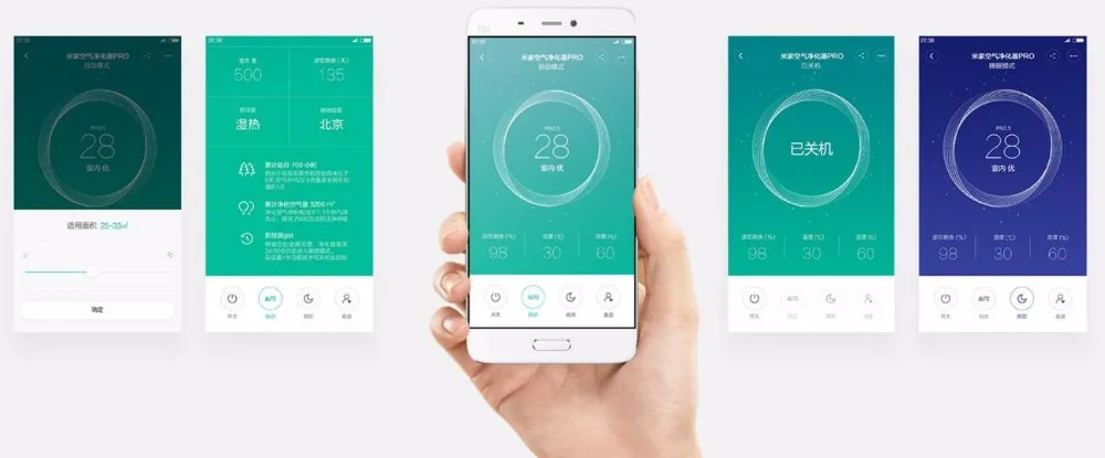 Новые Xiaomi Воздухоочистители Pro cadr 500m3/ч OLED Экран дисплея PM 2.5 Тематические товары про рептилий и земноводных и смартфонов App супер твердых примесей cadr