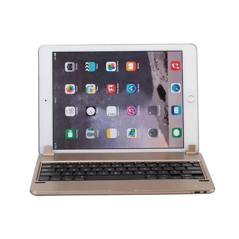 Ультра тонкий беспроводной Bluetooth клавиатура док станция чехол подставка
