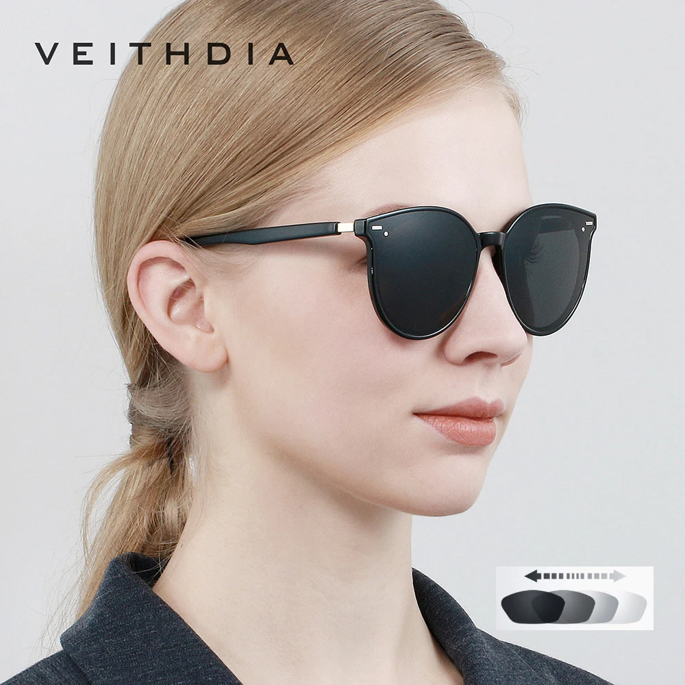 Солнцезащитные очки VEITHDIA женские фотохромные брендовые винтажные дневные