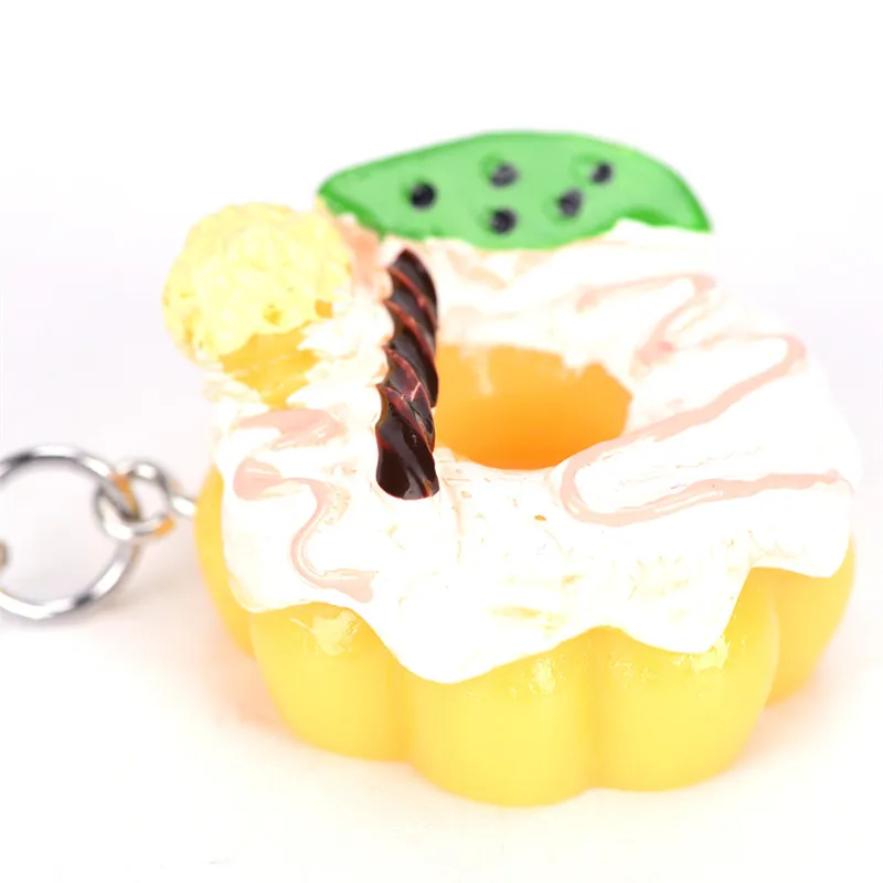 Брелок с имитацией десерта милый модный брелок мороженого/сыра/торта/пончика
