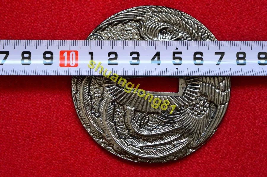 Ручная работа сильный Феникс японская Цуба сплав Guard Tsuba для самурайский меч