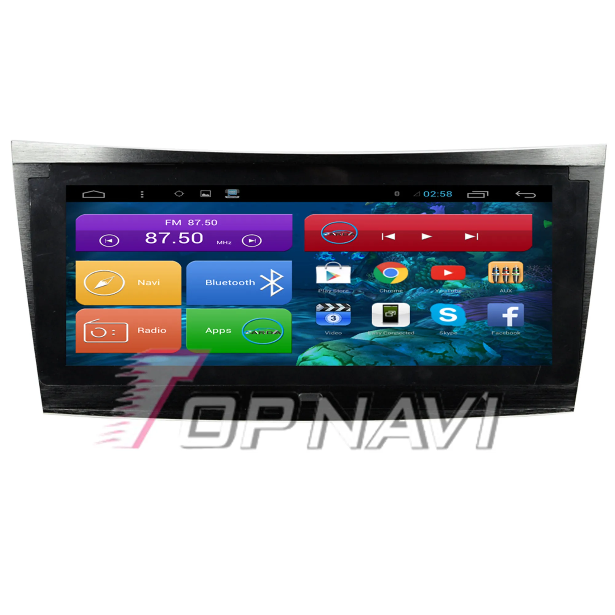 Topnavi 8 &quotчетырехъядерный Android 6 0 Автомобильный GPS-навигатор для Benz E Class 2002 2003 2004 2005