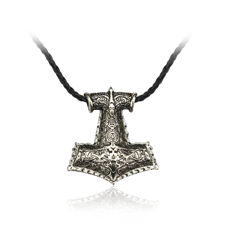 silver Thor Jewelry ТВ серии Викинги ожерелье с логотипом Викинги "V" подвеска с логотипом брелок Ragnar Lodbrok для мужчин и женщин подарок на день рождения - Окраска металла: silver