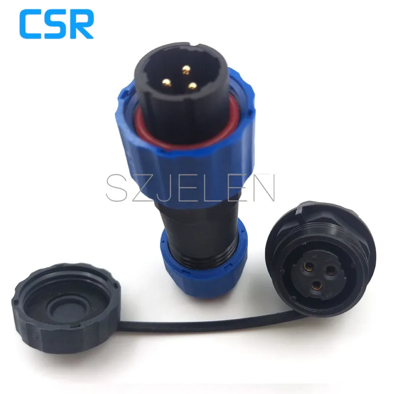 SD16 3 контактный водонепроницаемый разъем IP67 Светодиодные панельные разъемы