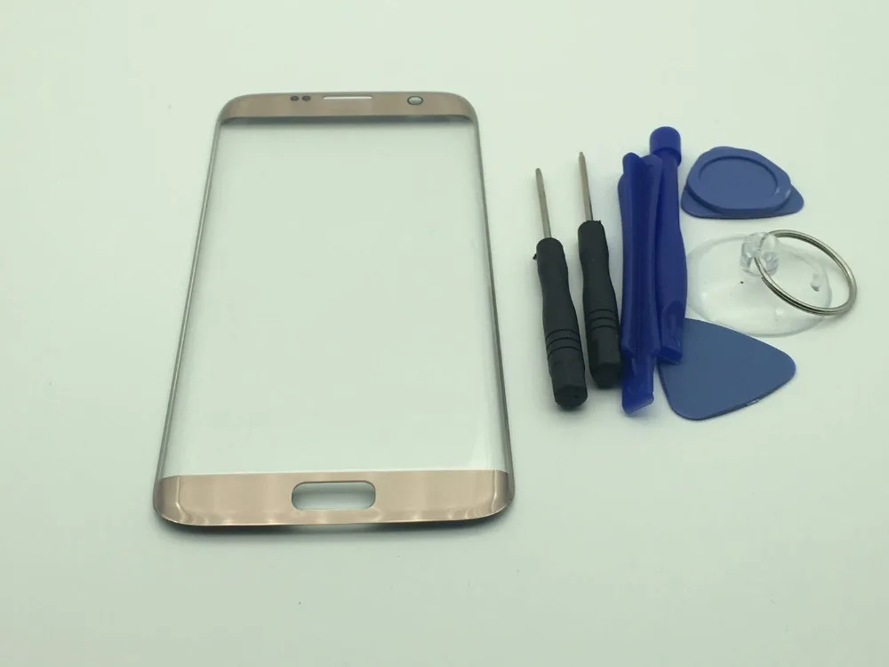 10 шт. для Samsung Galaxy S7 Edge G935 G935F g935fd Передняя Внешний Сенсорный экран Стекло объектив