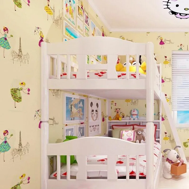 Q QIHANG печатные для детей мультфильм шаблон Нетканые Экологически чистые гостиная