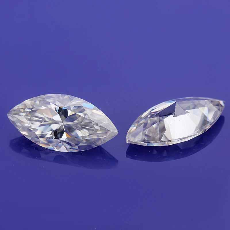5x10 мм 1 карат EF Color VVS clearity Marquise Shape Moissanite Свободный Камень для ювелирных
