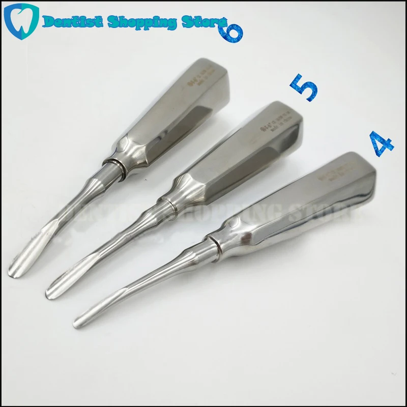 

3 pcs dental elevator kit dental lab dentistry dentist dental detista equipment clareador curved root elevator