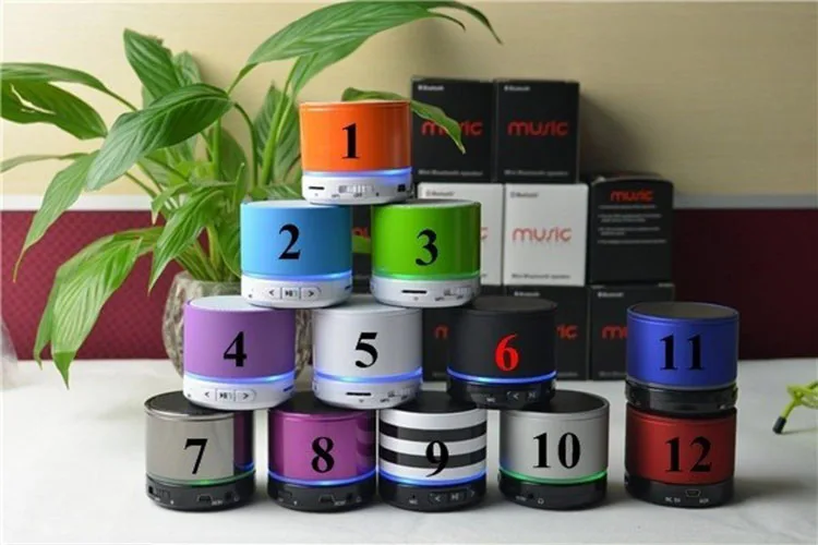 S11 led Bluetooth динамик беспроводной мини HiFi музыкальный плеер с микрофоном для MP4 MP3