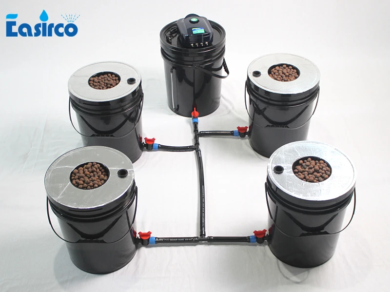 DWC 5x5 галлонов Cloner круглое ведро для Hdroponics системы. Глубокая вода культуры