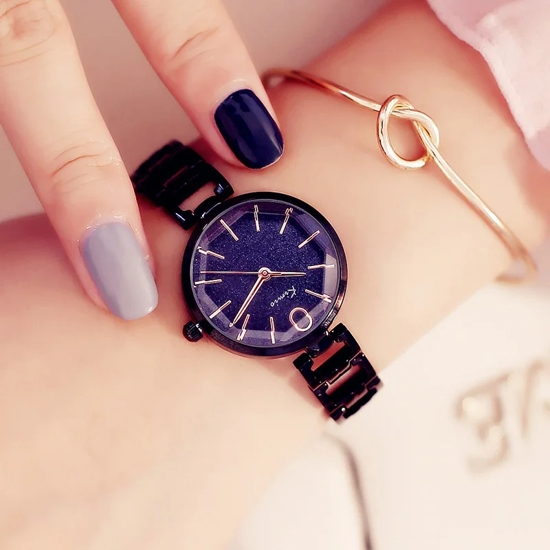 KIMIO многоцветный маленький циферблат Часы Дамская мода Повседневное часы