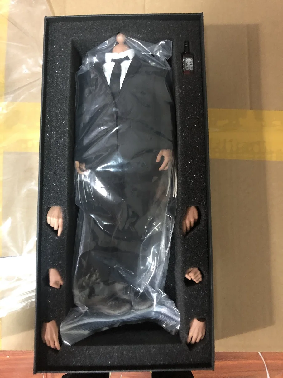 11 игрушек 1/6 Росомаха, Логан Хью Джекман черный костюм Набор в коробке