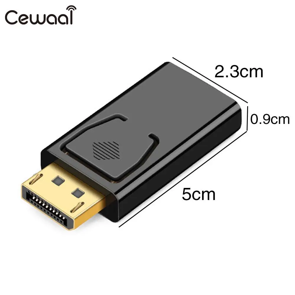 Адаптер дисплея порт к HDMI черный штекер и игрушечный преобразователь женскому