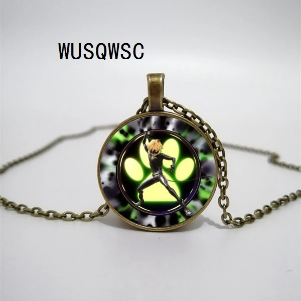 WUSQWSC волшебное мультяшное ожерелье с божьей коровкой крутой Черный кот нуар