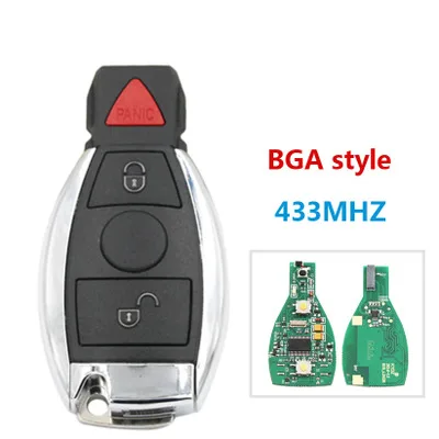 Пульт дистанционного управления для Mercedes Benz BGA ключ 315 МГц/433 МГц с чипом и