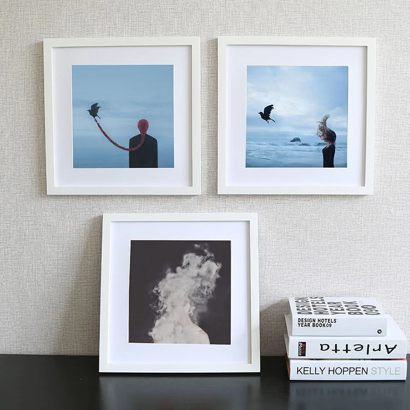 Рамка для фотографий в стиле ретро настенная фоторамка деревянная картин с