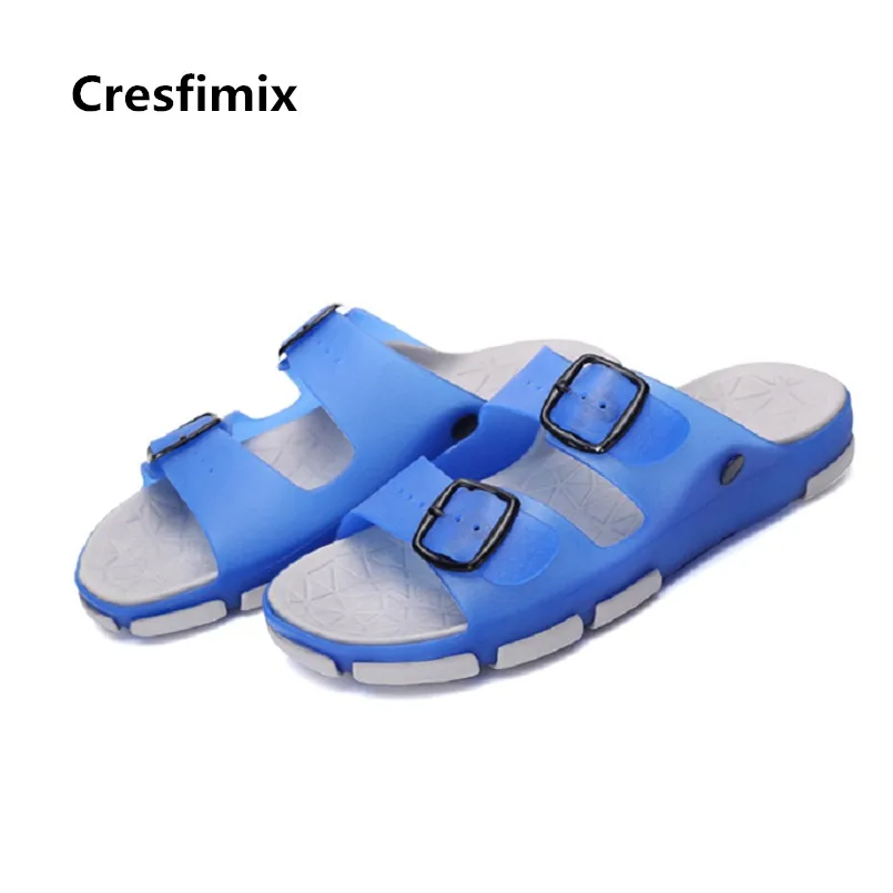 Сандалии Cresfimix мужские модные удобные пляжные прохладные Нескользящие без