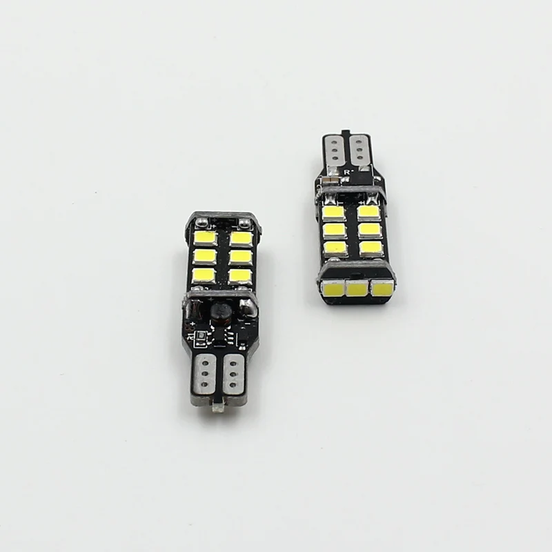 W16W светодиодный 15 Светодиодная лампа без ошибок для BME E46 15SMD белая W5W T10 Canbus