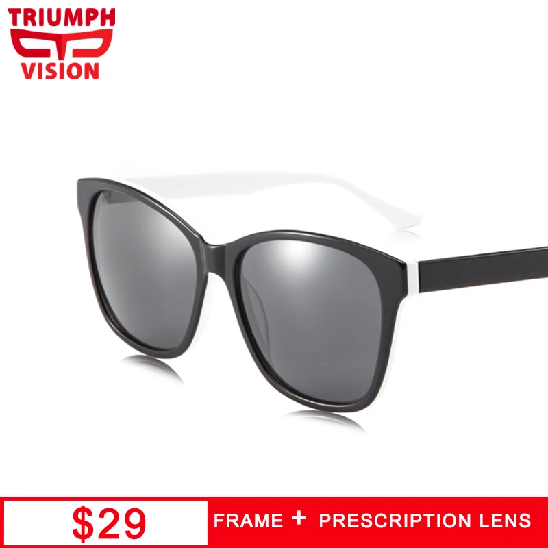 Солнцезащитные очки TRIUMPH VISION женские поляризованные темные в большой оправе