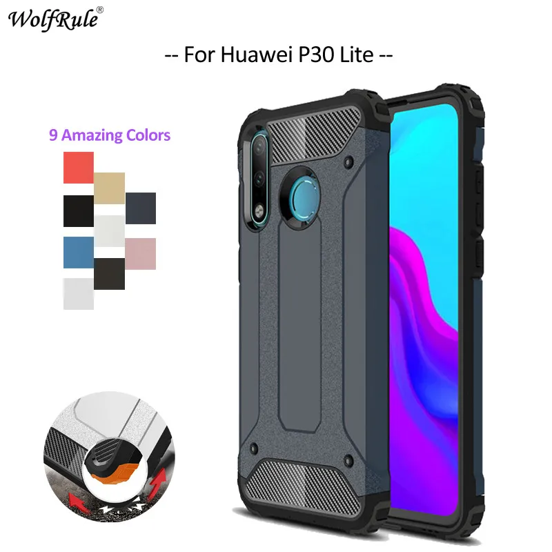 Чехол для Huawei P30 Lite чехол WoflRule TPU &amp PC Броня бампер защитный задней панели телефона