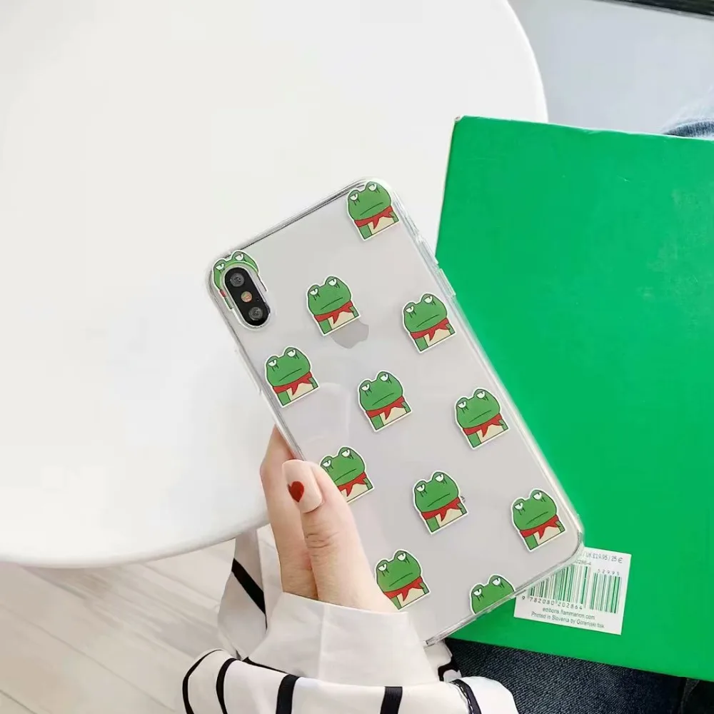 ORYKSZ мультфильм лягушка чехол для телефона iphone XS Max XR X 6 S 7 8 плюс ультратонкий из