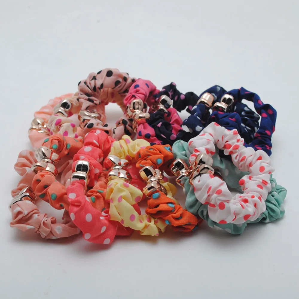 

10 шт./лот новые модные маленькие резинки для волос в горошек резинки для волос для девочек эластичные резинки для волос женские аксессуары д...