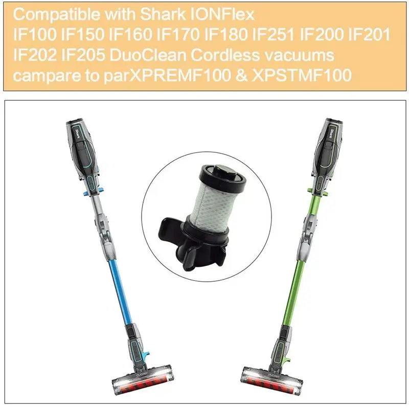 2 шт. вакуумные запасные части HEPA фильтры для Shark IONFlex IF100 IF150 IF160 IF170 IF180 IF202 IF205 DuoClean