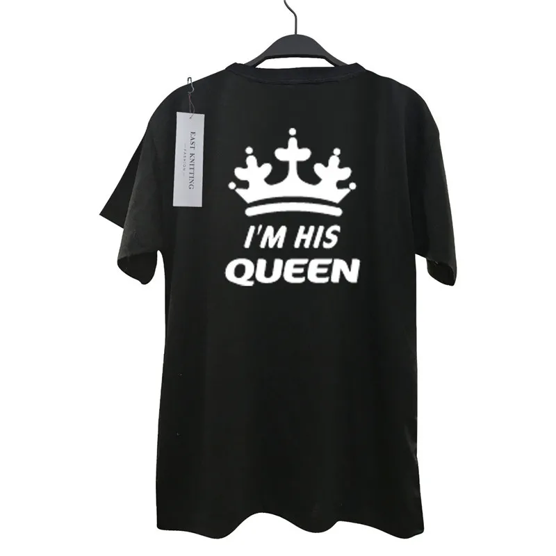 Мамы, папы, сына, Семейные комплекты одежды King queen Корона принца, принцессы с принтом летняя футболка Пара Одежда