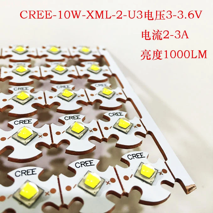 2 шт. CREE XML2 LED XM L2 T6 U2 10 Вт белый нейтральный теплый высокомощный светодиодный
