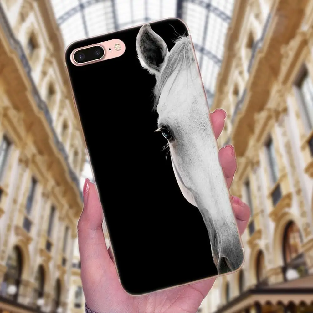 Чехлы из ТПУ для Apple iPhone X XS Max XR 4 4S 5 5C 5S SE 6 6S 7 8 Plus с изображением животных Running Horse