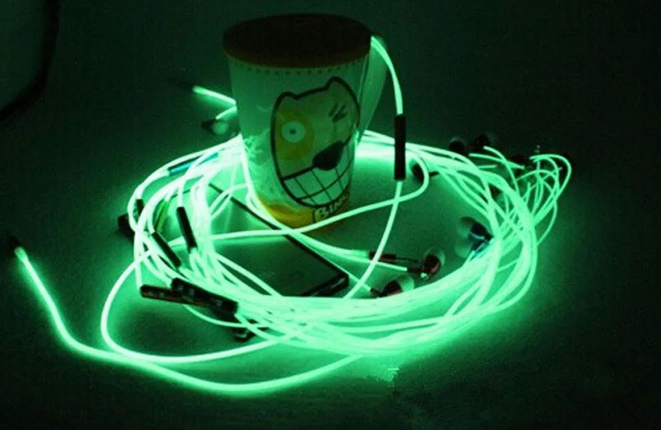 Светится в темноте наушники светящийся ночник светящаяся гарнитура ухо стерео с