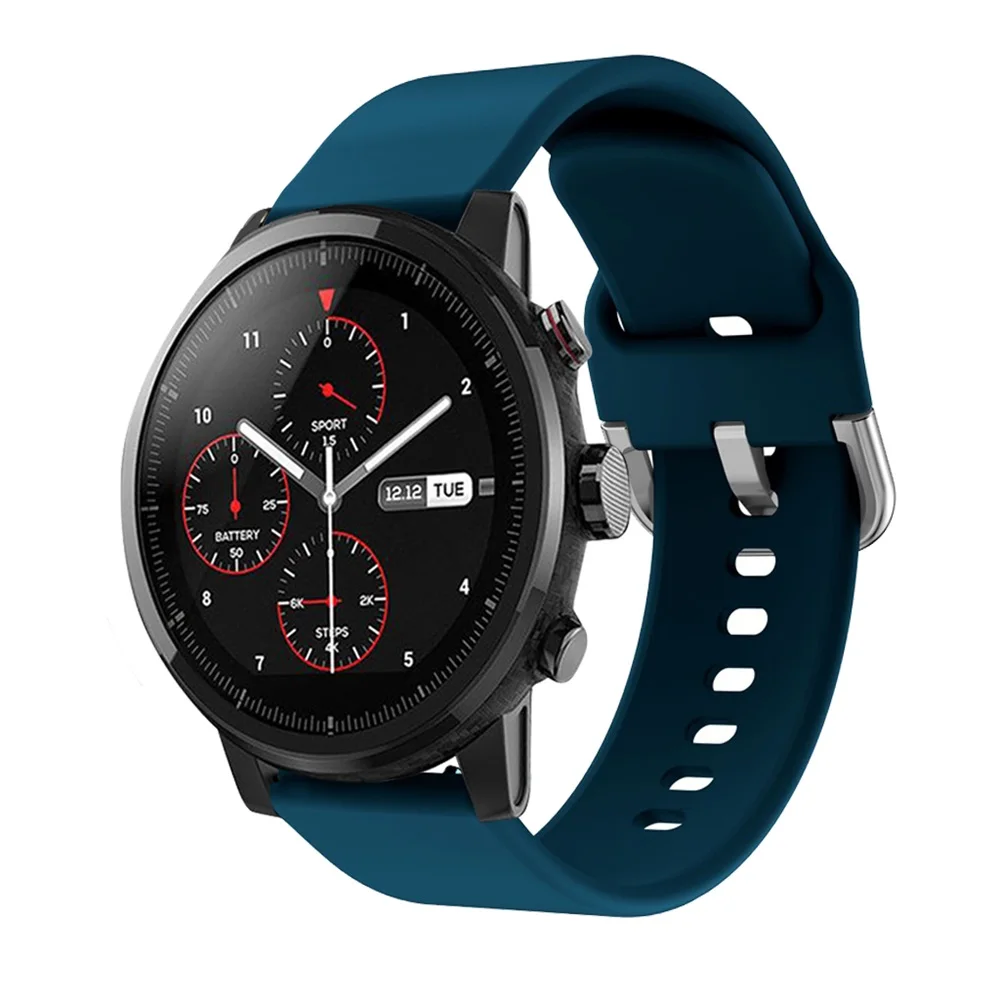 Силиконовый ремешок для наручных часов для Xiaomi Amazfit Stratos 2/Pace 1 для samsung Galaxy 46 мм/gear S3 для huawei Watch GT 22 мм