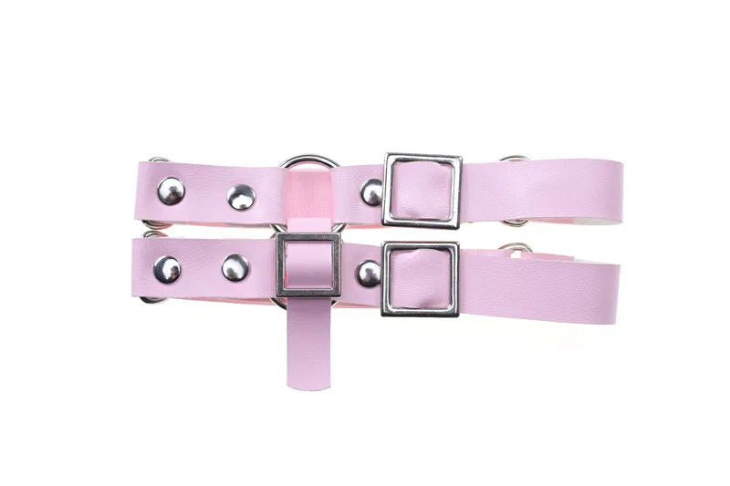 Женские популярные сексуальные Харадзюку каваи из искусственной кожи подвязки