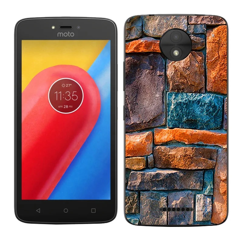 Чехол для Motorola Moto C чехол 5 0 дюйма ТПУ Силиконовый Модный окрашенный телефона XT1750