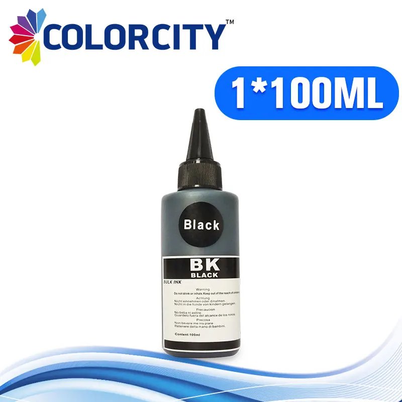 100 мл черные чернила для принтера заправляемые универсальные hp canon brother Epson
